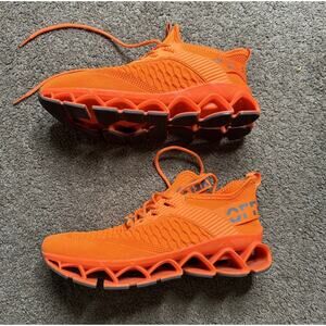 Men’s Size 7 Chopben Running Shoes Blade Tennis Sneakers Non Slip Orange EU 40